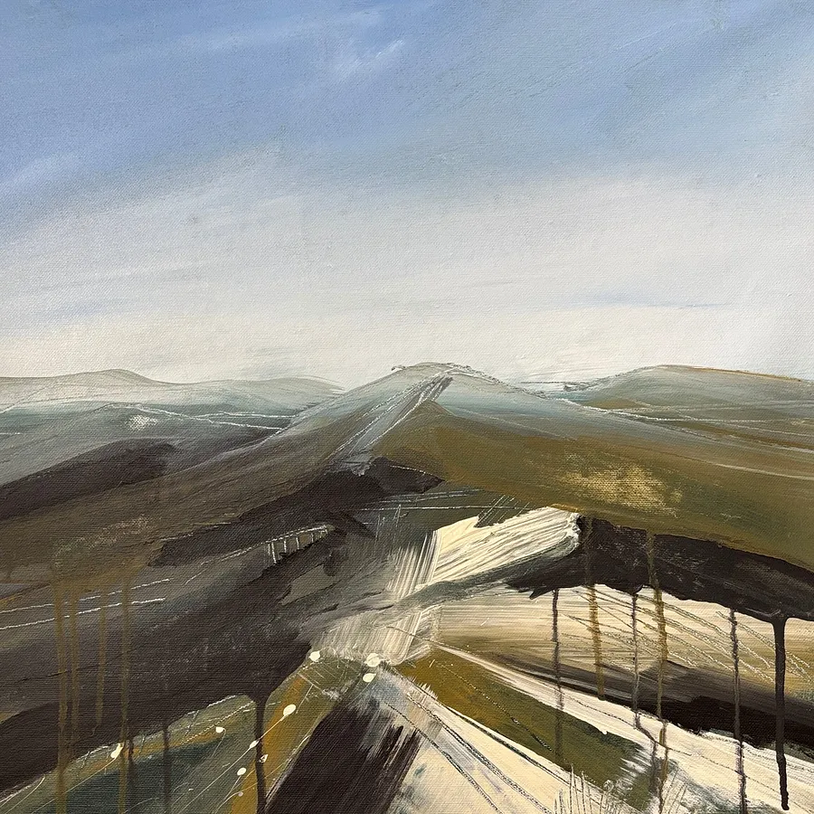 Image of New Stories / 10 by Helen Mount, size: 40 × 40 × 2 cm, made of Acrylic on canvas, Painting medium