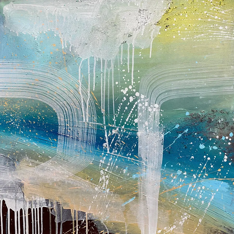 Image of Authentic Desires/11 by Helen Mount, size: 60 × 60 × 2 cm, made of acrylic on canvas, Painting medium