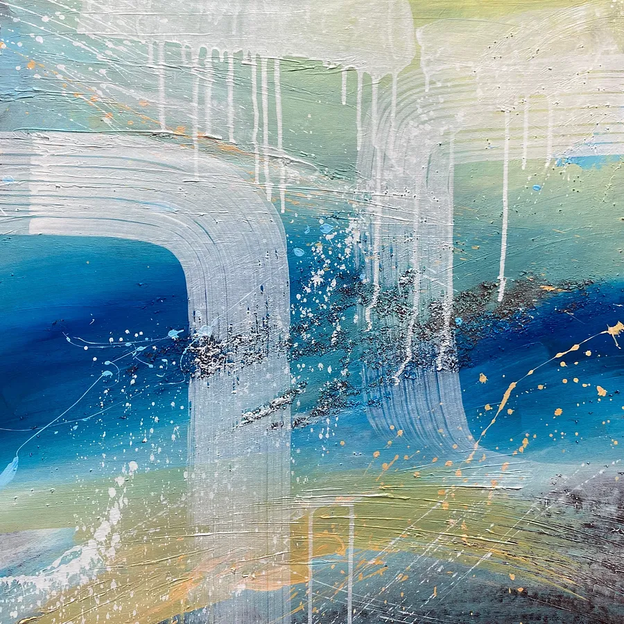 Image of Authentic Desires/12 by Helen Mount, size: 60 × 60 × 2 cm, made of acrylic on canvas, Painting medium