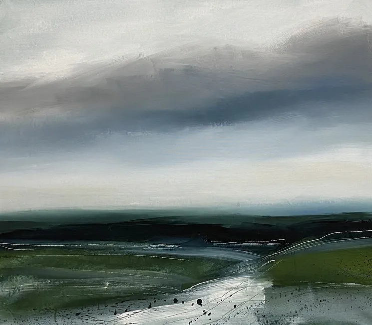Image of New Stories/2 by Helen Mount, made of oil on canvas, Painting medium