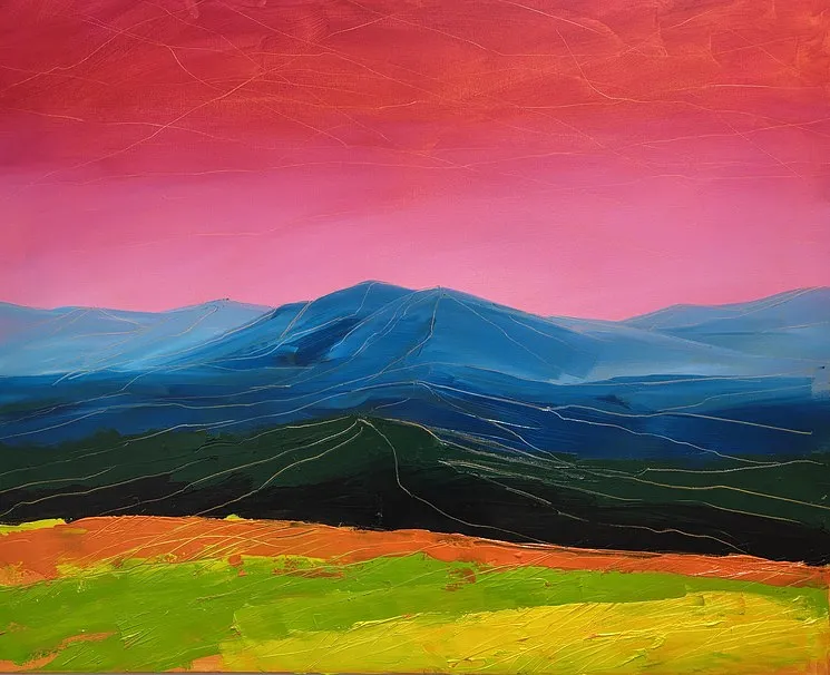 Image of Lush Summer/1 by Helen Mount, made of oil on canvas, Painting medium, priced at €1000